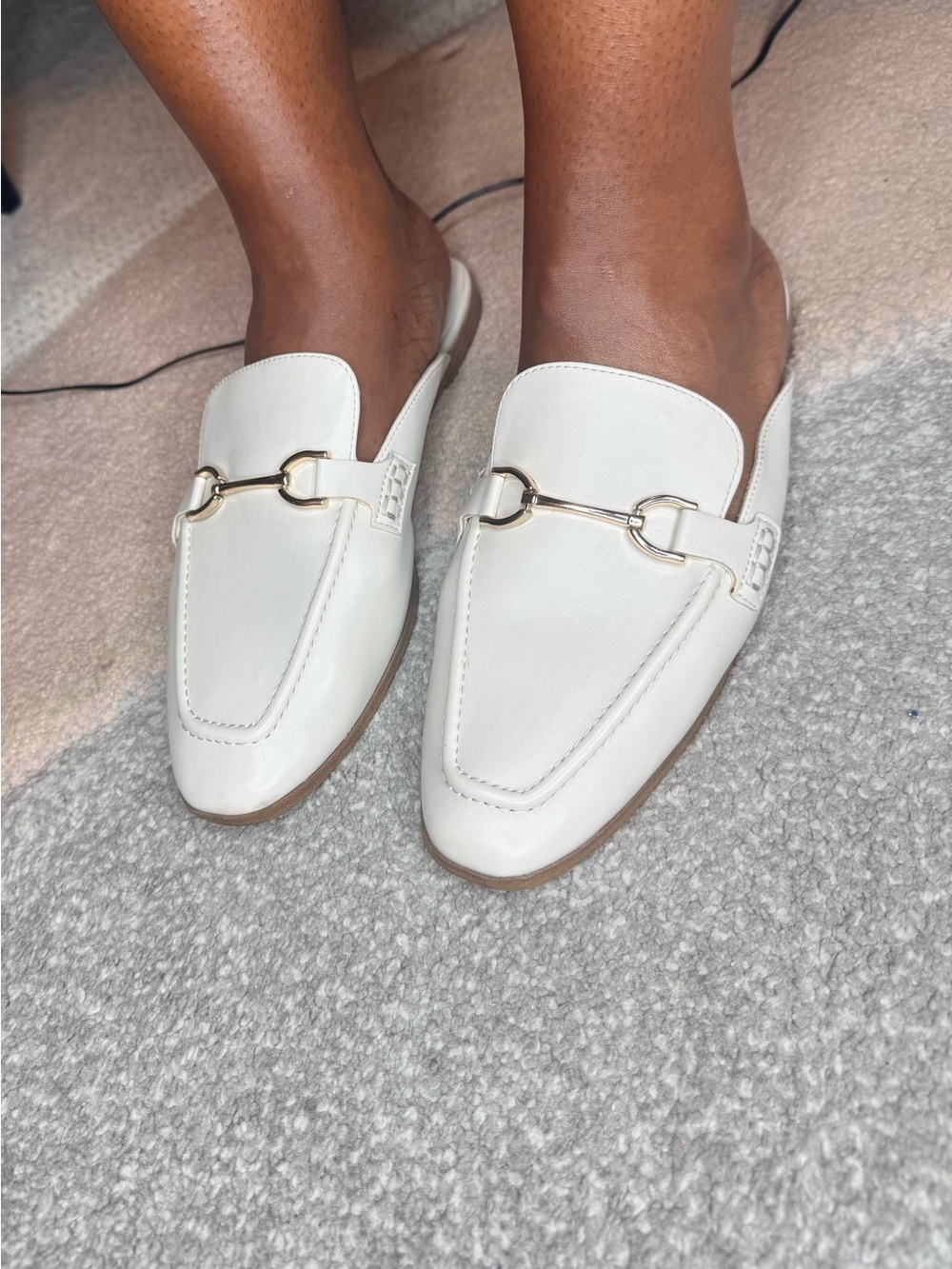 A New Day Cream Horsebit Mule Loafers Women’s Size 11